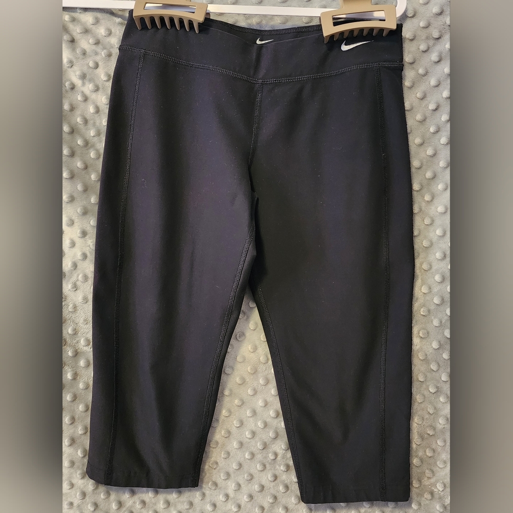 Nike Low Rise Cropped Leggings Knee Length Size Large